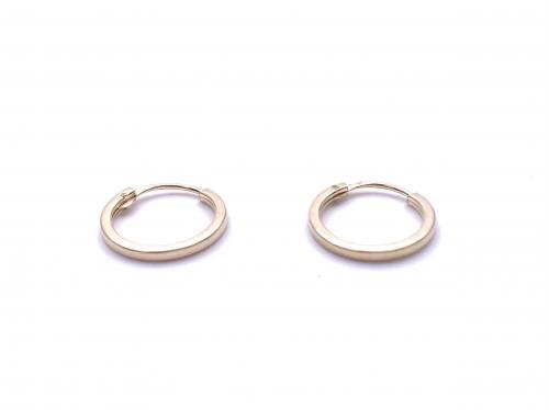 9ct Yellow Gold Hinged Sleepers (Pair) 8mm
