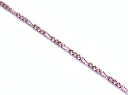 9ct Yellow Gold Figaro Anklet