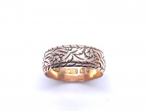 Victorian 9ct Rose Gold Wedding Ring 1898