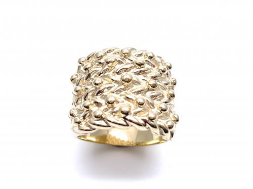 9ct Yellow Gold Heavy Keeper Ring