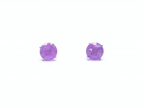 9ct Pink Sapphire Stud Earrings