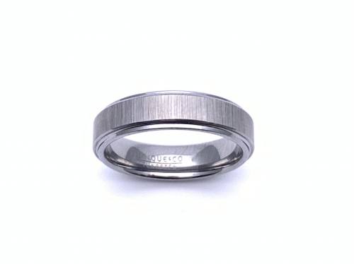 Tungsten Brushed Effect Band Ring 6mm