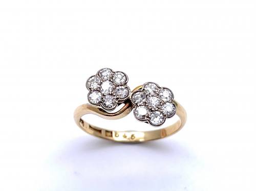 An Old Double Diamond Cluster Ring