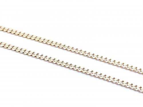 9ct Close Linked Curb Chain 18 inch