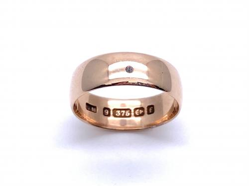 9ct Rose Gold Wedding Ring Birmingham 1905