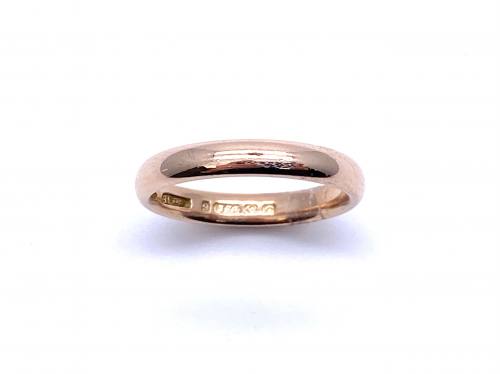 9ct Rose Gold Wedding Ring Birmingham 1902