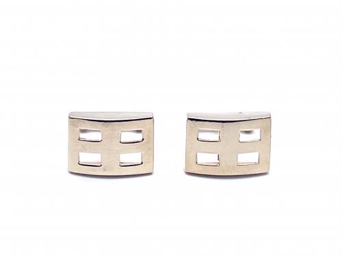 9ct Yellow Gold Geometric Cufflinks