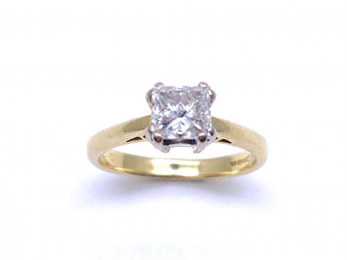 18ct Princess Cut Diamond Ring 1.00ct