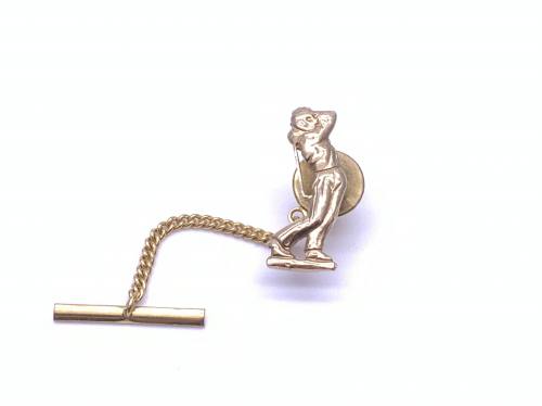 9ct Yellow Gold Golfer Tie Tack