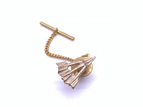 9ct Yellow Gold Darts Tie Tack