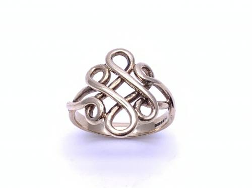 9ct Yellow Gold Knot Style Dress Ring