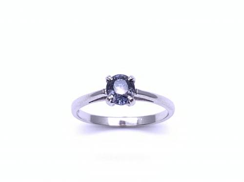 9ct White Gold Lavender Spinel Solitaire Ring