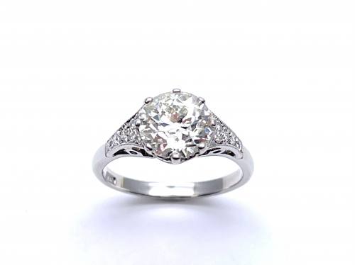 Platinum Diamond Solitaire Ring 1.90ct
