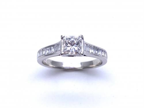 Platinum Solitaire Diamond Ring 0.72ct
