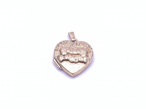 9ct Forever Friends Heart Shaped Locket