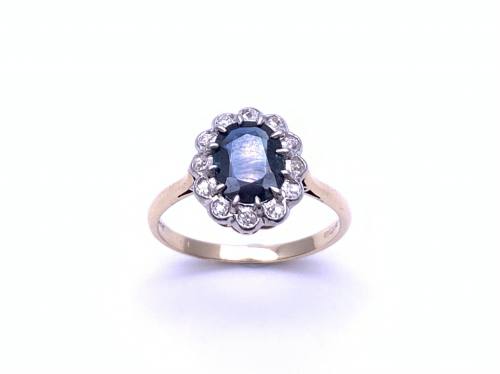18ct Sapphire & Diamond Ring