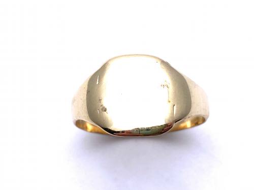 9ct Yellow Gold Plain Signet Ring