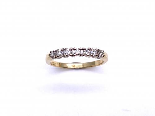18ct Diamond 7 Stone Ring Est 0.28ct