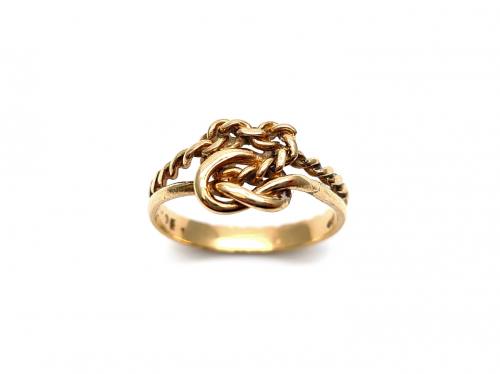 9ct Yellow Gold Fancy Double Knot Ring