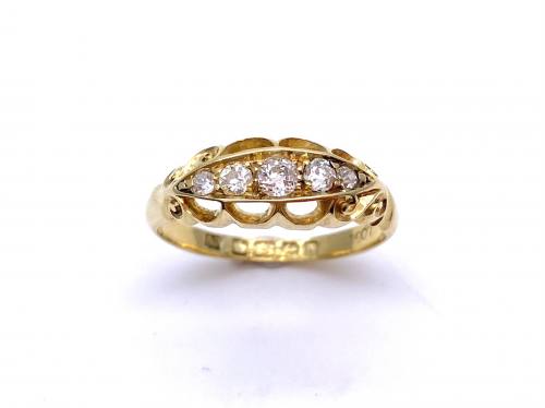 18ct Diamond 5 Stone Ring Birmingham 1907