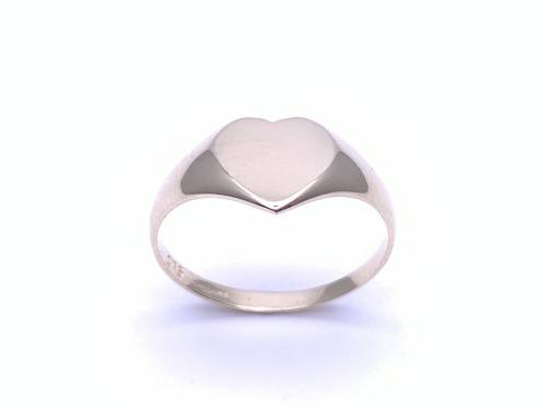 9ct Yellow Gold Heart Signet Ring