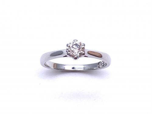 18ct Diamond Solitaire Ring 0.39ct