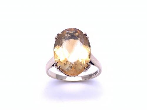 9ct Yellow Gold Citrine Solitaire Ring