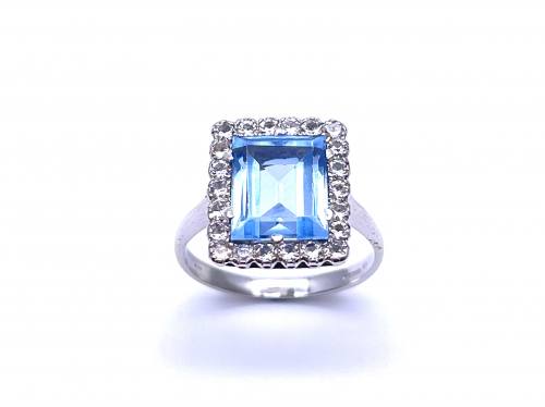 14ct Blue Synthetic Spinel Dress Ring