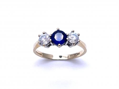 14ct Yellow Gold CZ Ring