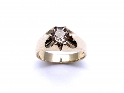 9ct Smokey Quartz Solitaire Ring