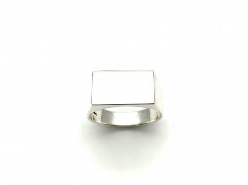 Silver Rectanglar Signet Ring