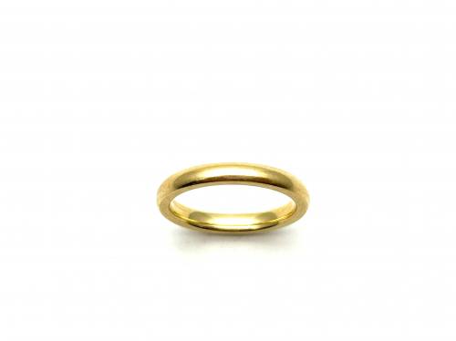 18ct Yellow Gold Plain Wedding Ring 3mm