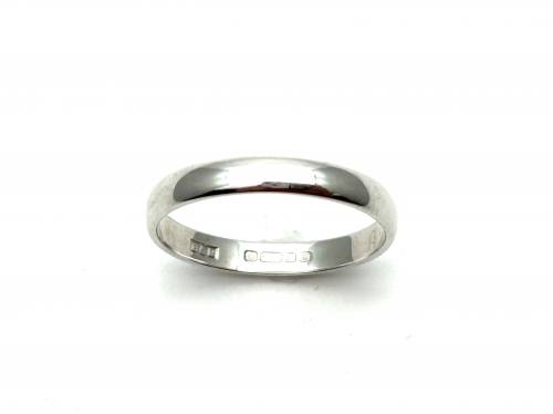 18ct White Gold Wedding Ring 3mm