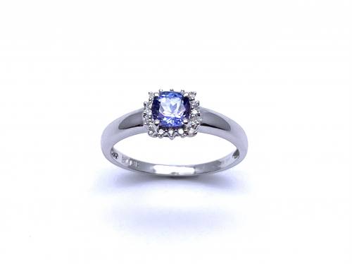 18ct Tanzanite & Diamond Ring