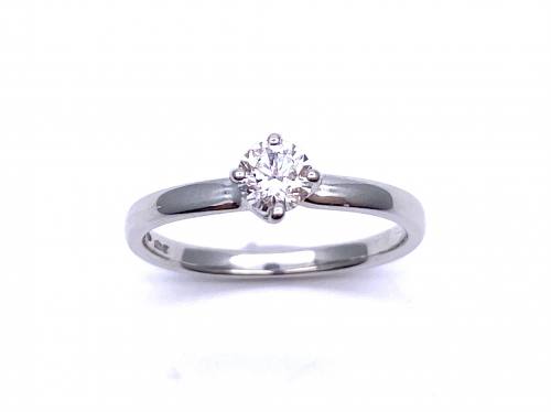 Platinum Diamond Solitaire Ring 0.30ct