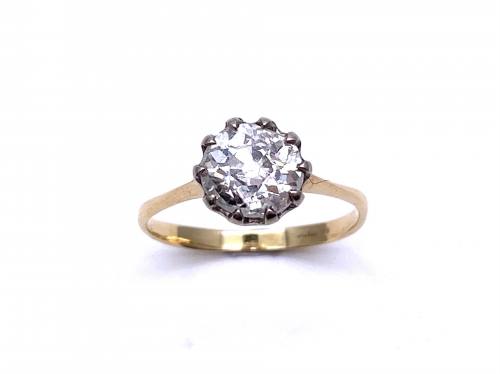 18ct Diamond Solitaire Ring Est 1.35ct