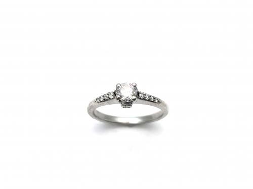 18ct White Gold Diamond Ring Est 0.45ct