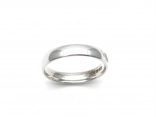 18ct White Gold Wedding Ring 4mm