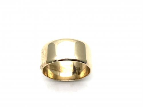 9ct Yellow Gold Wide Wedding Ring 9mm