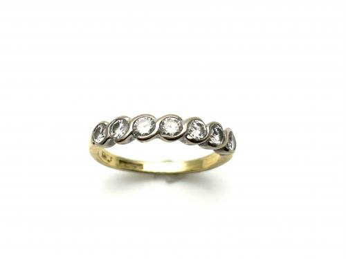 18ct Yellow Gold Diamond 7 Stone Ring