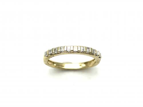 9ct Yellow Gold Diamond Eternity Ring