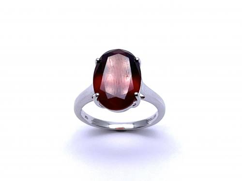 9ct Synthetic Ruby Solitare Ring