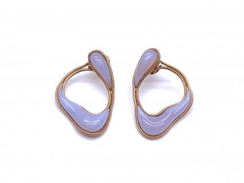 18ct Fernando Jorge Chalcedony Earrings