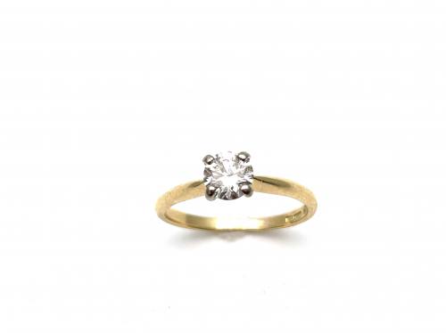 18ct Diamond Solitaire Ring Est 0.60ct
