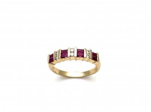 14ct Ruby & Diamond Eternity Ring