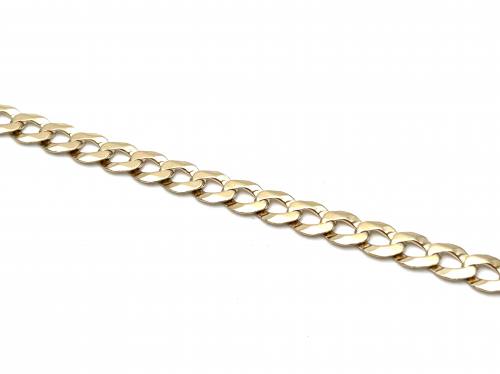 9ct Yellow Gold Flat Curb Bracelet