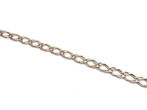 9ct Yellow Gold Double Curb Bracelet