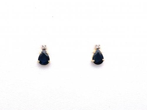 9ct Star Sapphire Stud Earrings