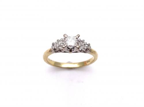 18ct Yellow Gold Diamond Solitaire Ring