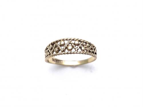 9ct Yellow Fancy Gold Ring